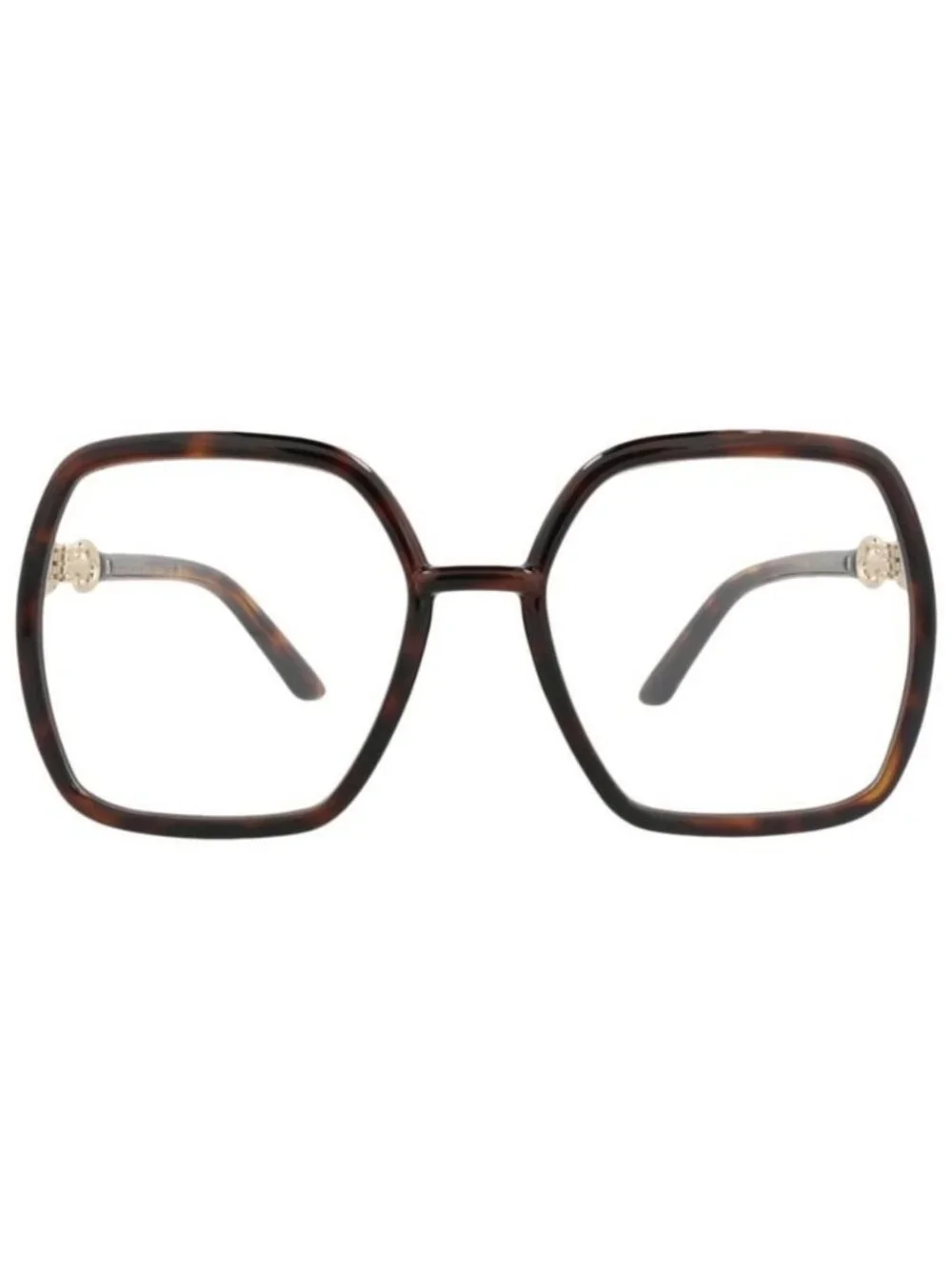 New Gucci Womens Square/Rectangle Havana Havana Transparent Fashion Designer Eye